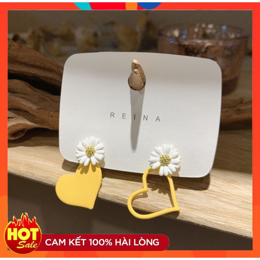 [HOT]  BÔNG TAI KHUYÊN TAI HÌNH TIM HOA CÚC ĐI BIỂN MÙA HÈ THỜI TRANG CÁ TÍNH HÀN QUỐC PHONG CÁCH221BT052