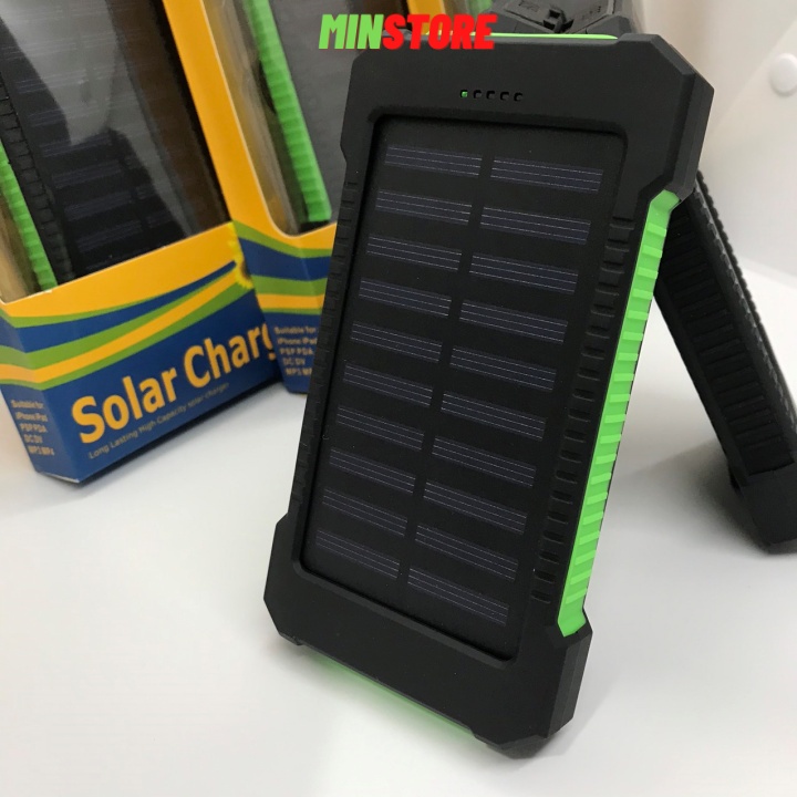 Sạc dự phòng năng lượng mặt trời 20000mAh - Pin sạc dự phòng chống nước, chống sốc Solar Charger M43