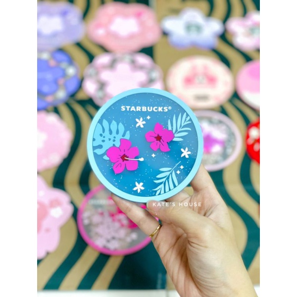 ĐẾ LÓT LY SỨ, LÓT LY THUỶ TINH HÌNH STARBUCKS