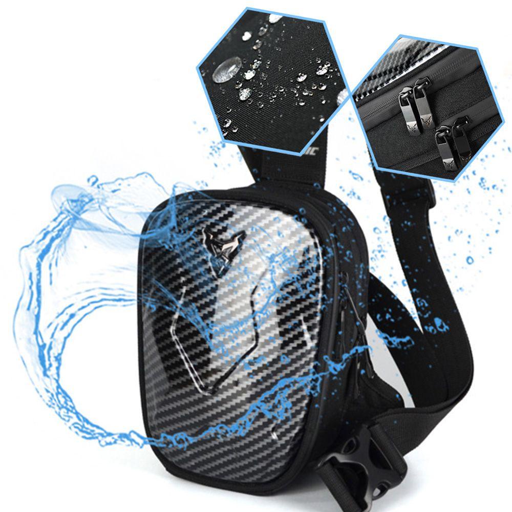 Btlimer Túi Đựng Tiền Xu Điện Thoại Đa Năng Bằng Sợi Carbon Gắn Ghi Đông Xe Đạp