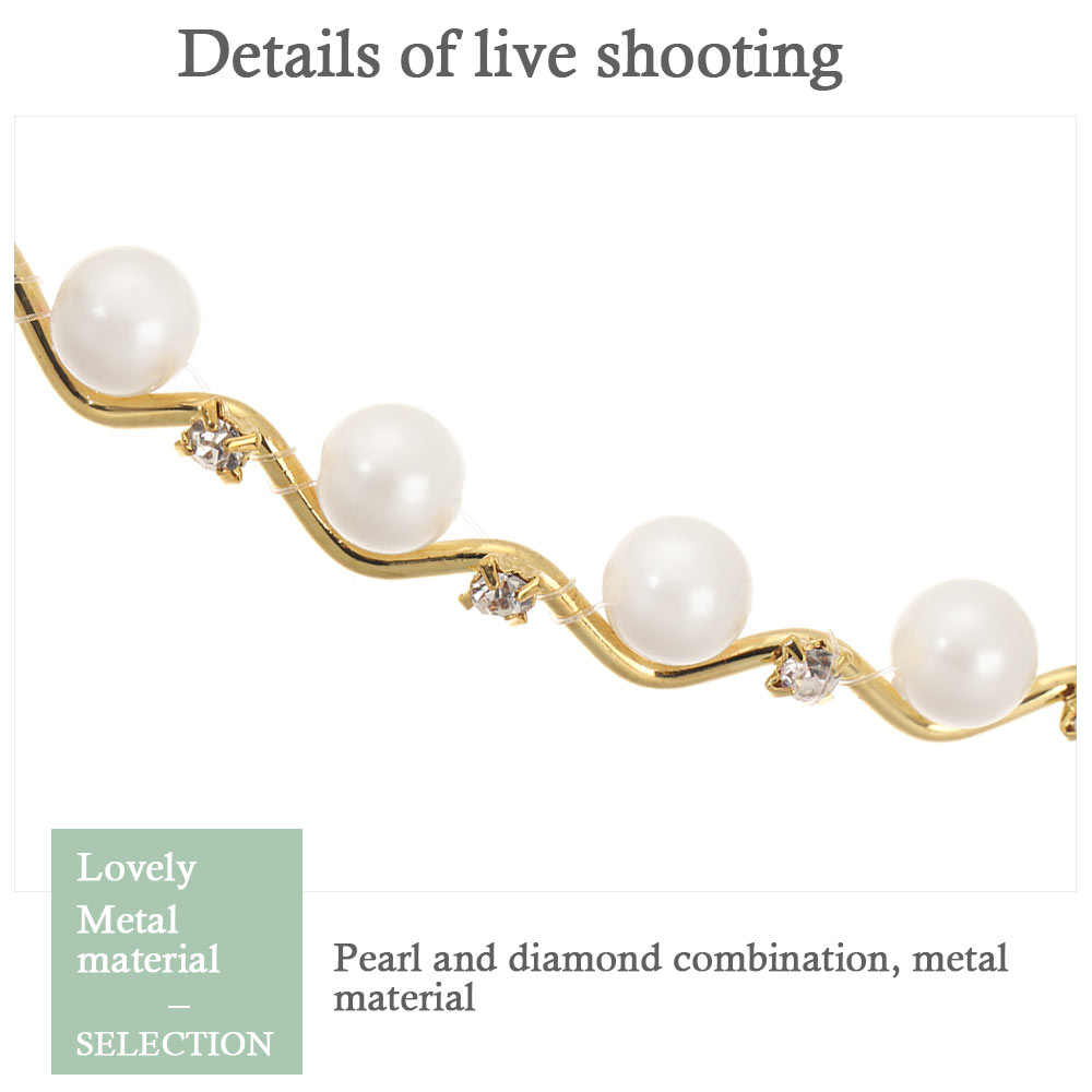 (Hàng Mới Về) Băng Đô Cài Tóc Đính Ngọc Trai Giả Thời Trang Cho Nữ