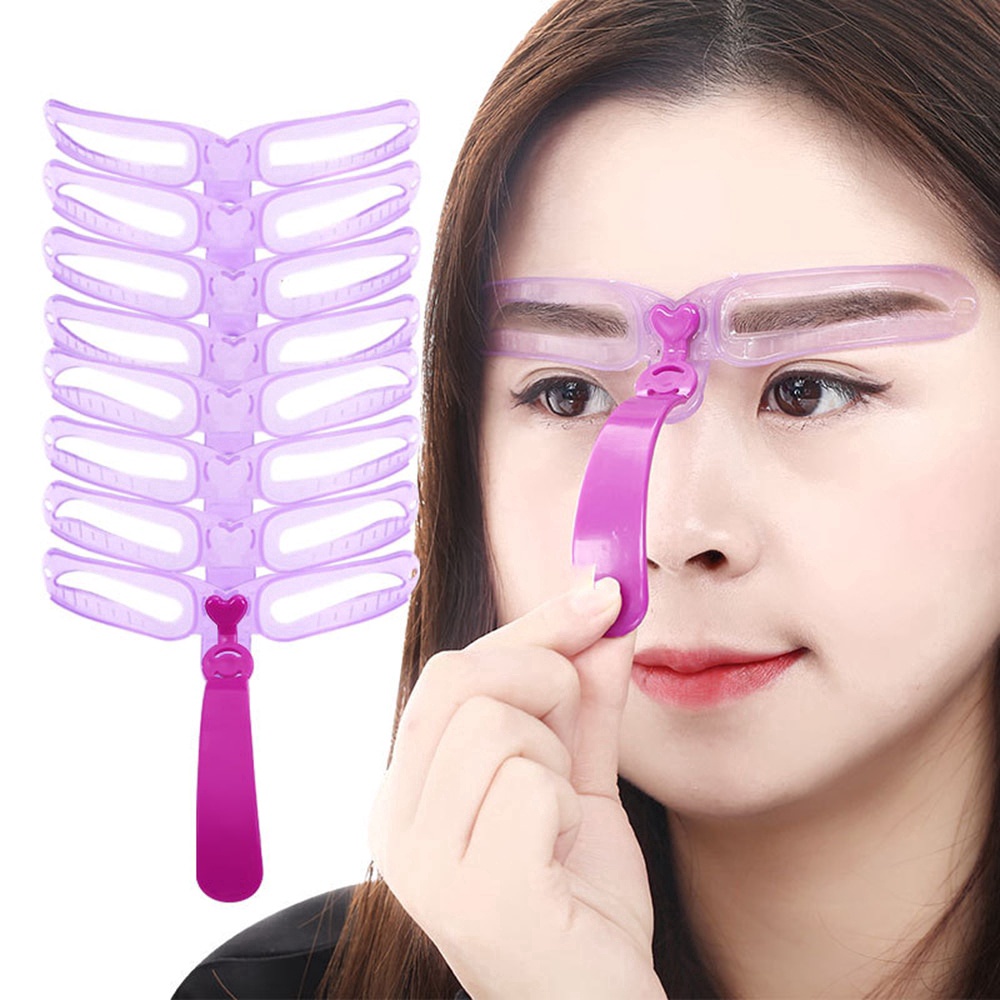 8 cặp khuôn vẽ chân mày 8 phong cách