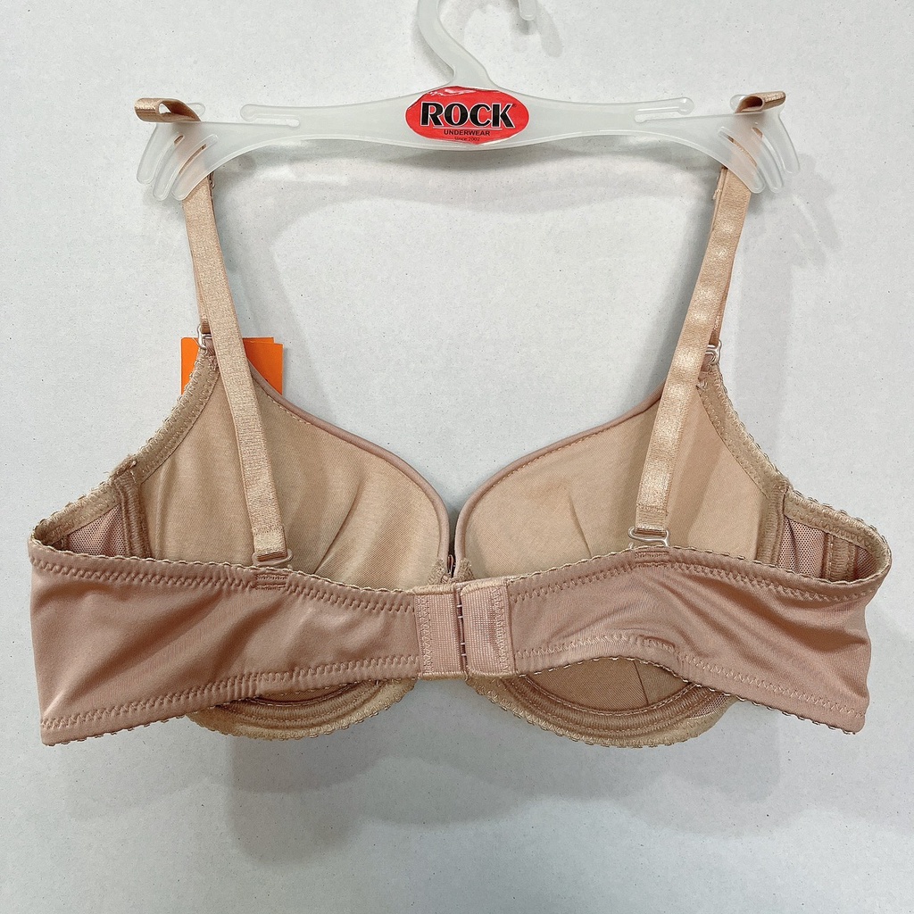 Áo ngực nữ ren nâng ngực tạo khe T909 có gọng cúp xéo mút dày mềm mịn mặc áo dài size 34-36-38