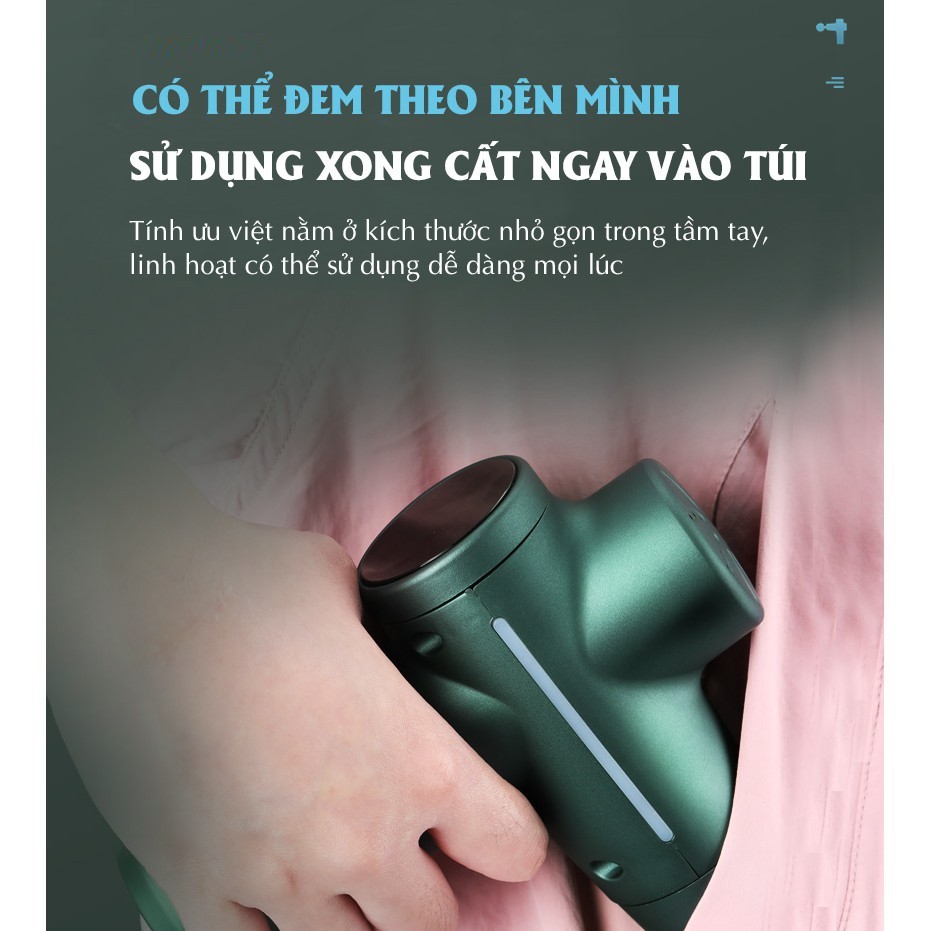 (Mới 2021) Súng Massage Cơ Bắp mini nhỏ nhẹ sạc USB Đa Năng Flyco PN4 Il Máy Rung Mát Xa Mỏi Vai Gáy Cổ Chân Ngực anr