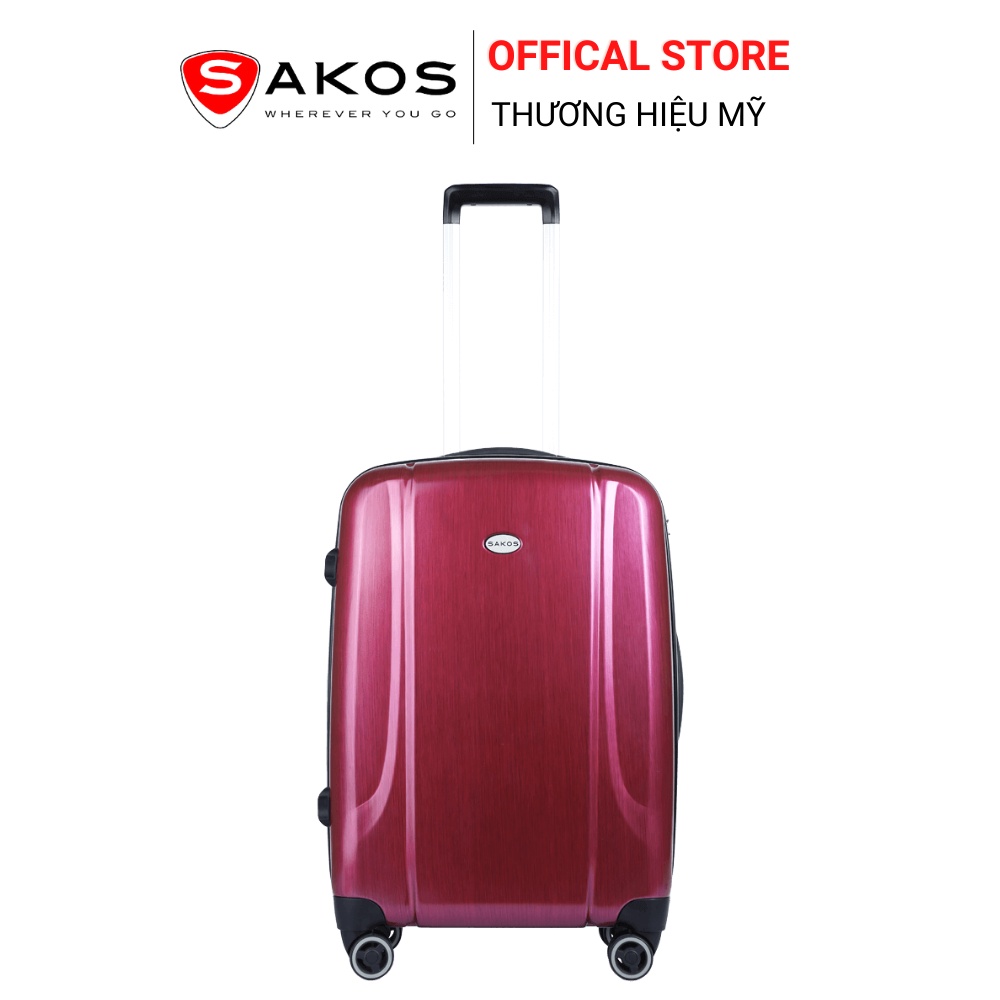 Vali Kéo Nhựa Du Lịch SAKOS GLAMOUR Z26 - Size M / Ký Gửi  - Khóa TSA - Nhựa PC