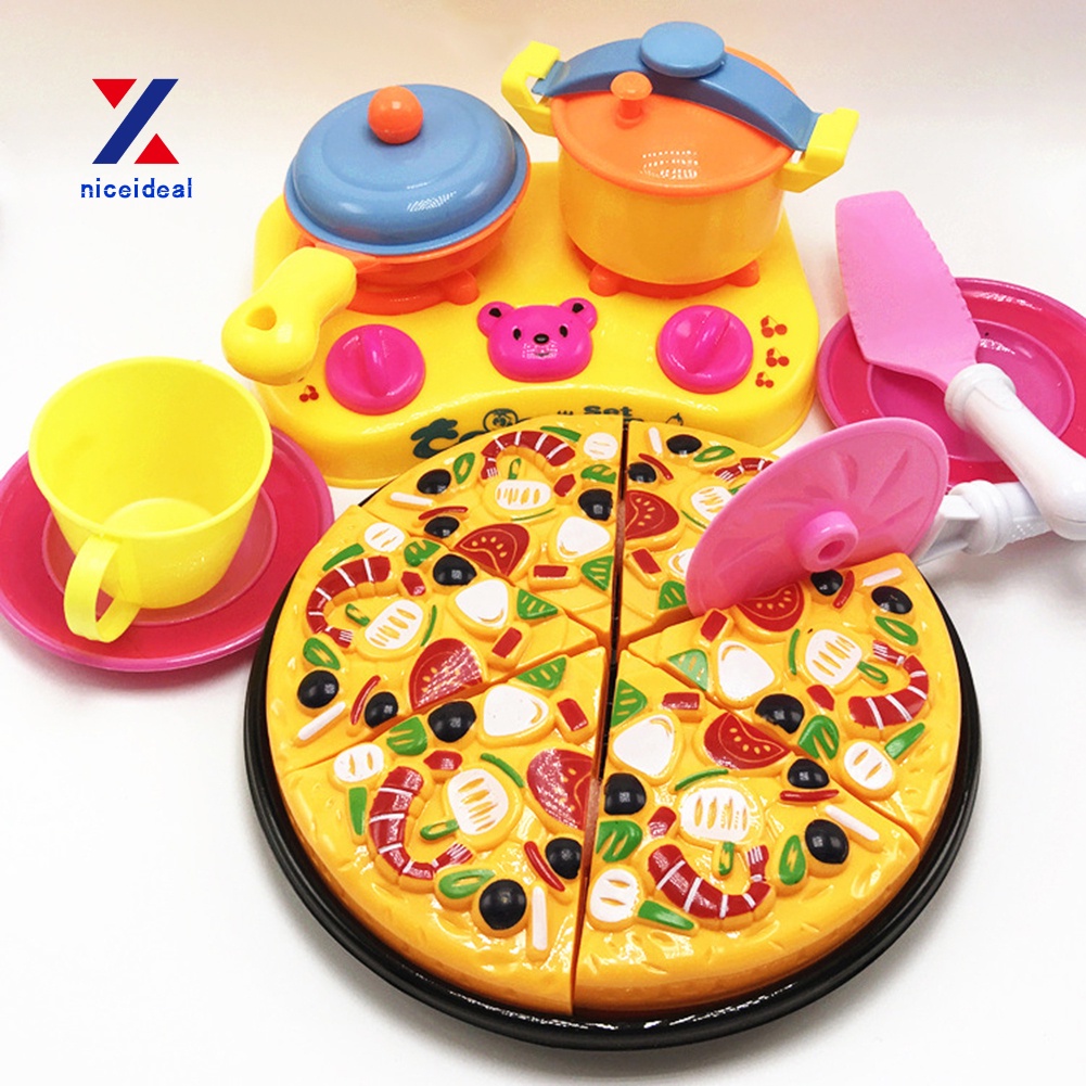✲Set 6 / 9 Đồ Chơi Cắt Bánh Pizza Bằng Nhựa Cho Bé