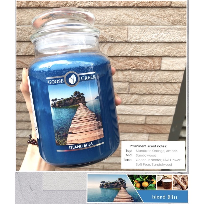 [ Goose Creek ] Nến thơm size lớn 680g Island Bliss Large Jar