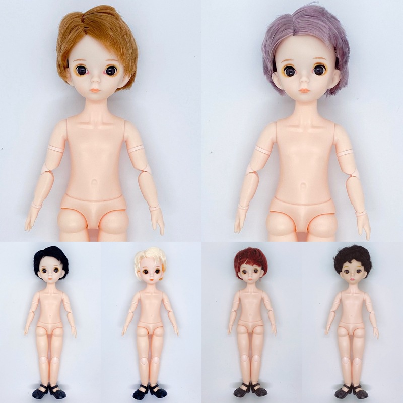 Mô hình đầu búp bê 3D kèm thân 22 khớp nối 30cm tỉ lệ 1:6