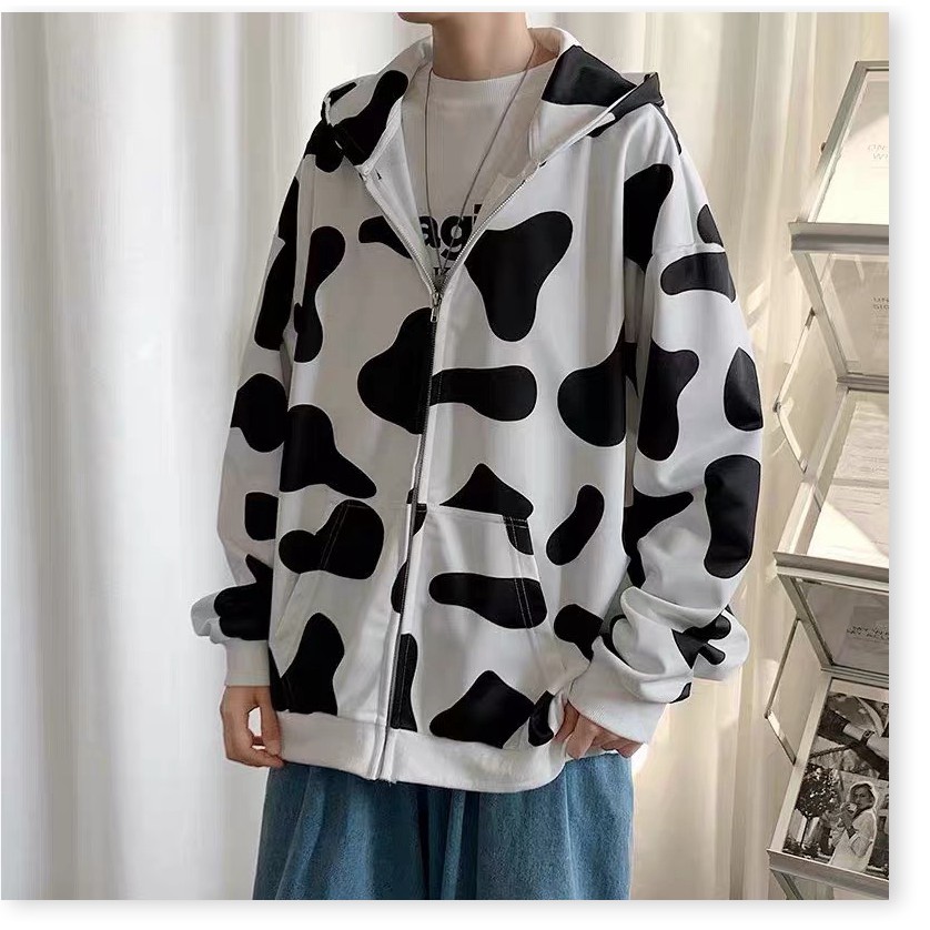 ÁO KHOÁC NỈ DÂY KÉO BÒ LOANG SIÊU CUTE HỘT ME CHO CẢ NAM VÀ NỮ ĐỀU MẶC ĐƯỢC