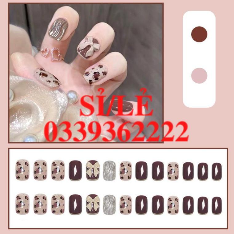 [ CHÍNH HÃNG ] Hộp 24 bộ móng giả cao cấp tặng kèm keo Sena Beauty Nail