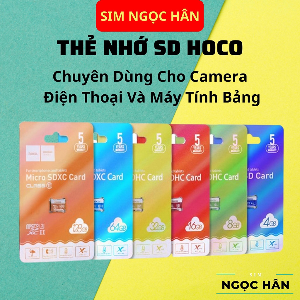 Thẻ Nhớ Micro SD HOCO Real 90MB/S - Class 10 Dung Lượng 8GB/16GB/32GB/64GB/128GB - Bảo Hành Chính Hãng