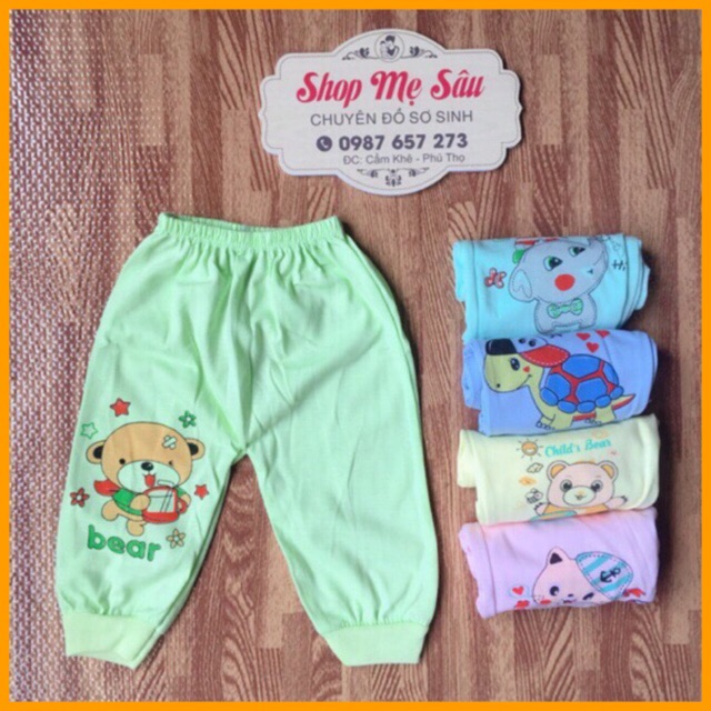 {12-15kg} Combo 10 quần chục dài Cotton cho bé