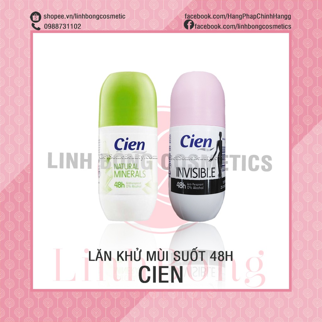 LĂN KHỬ MÙI CIEN 48H ROLL-ON ĐEOORANT 50ML