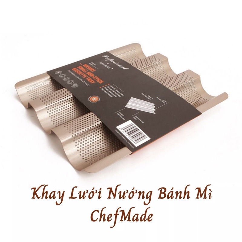 Khuôn Khay nướng bánh mì CHEFMADE WK9083 vừa mọi lò nướng gia đình