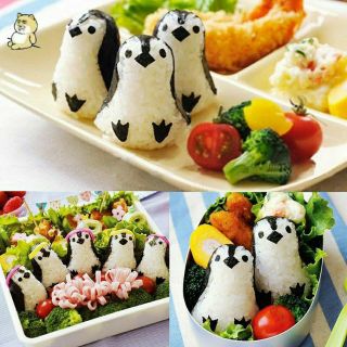 Khuôn cơm tạo hình chim cánh cụt