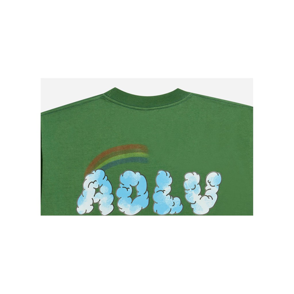 Áo thun ngắn tay cổ tròn ADLV Rainbow Cloud Logo Green Xanh lá cây ADLV nam nữ