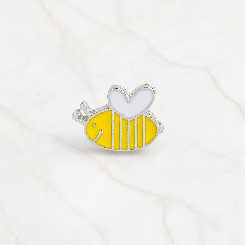 Ghim cài áo hình chú ong vàng hoạt hình đáng yêu