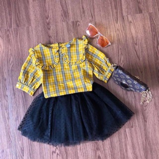 Sỉ set áo vàng kèm chân váy