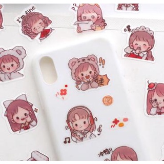 1 miếng dán sticker siêu đáng yêu
