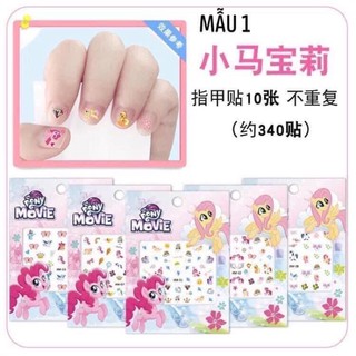 sticker dán móng tay cho bé set 10 miếng-340 hình