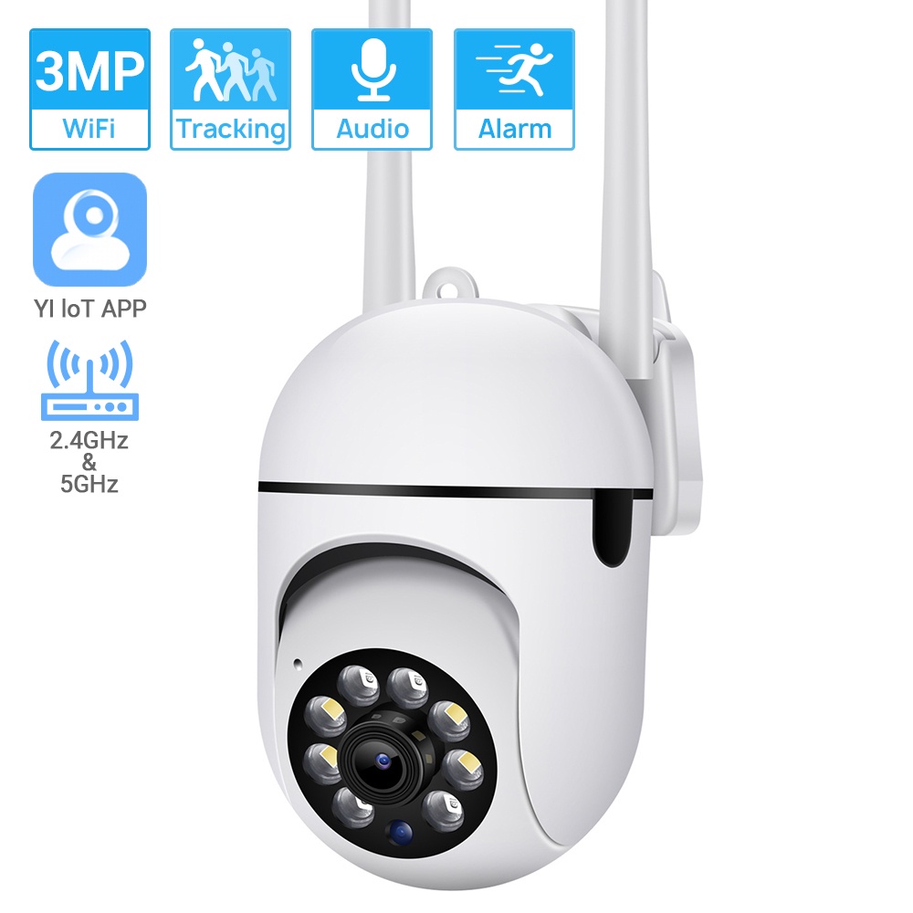 Camera An Ninh Không Dây Hamrol 3MP Mini PTZ APP 5G 1080P Màu Sắc Tự Động Theo Dõi Ban Đêm