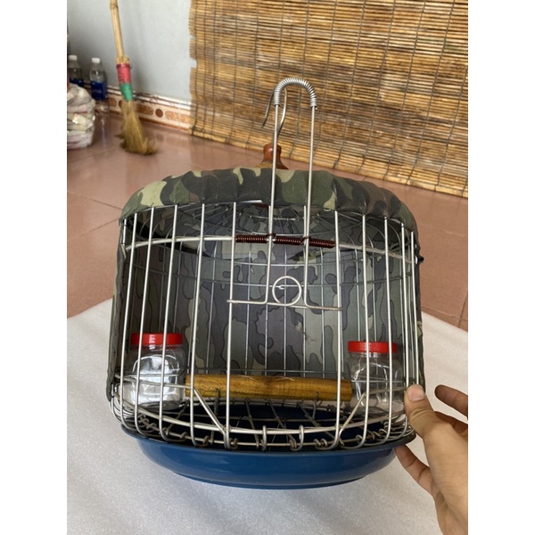 Lồng nuôi cu gáy inox bọc vải