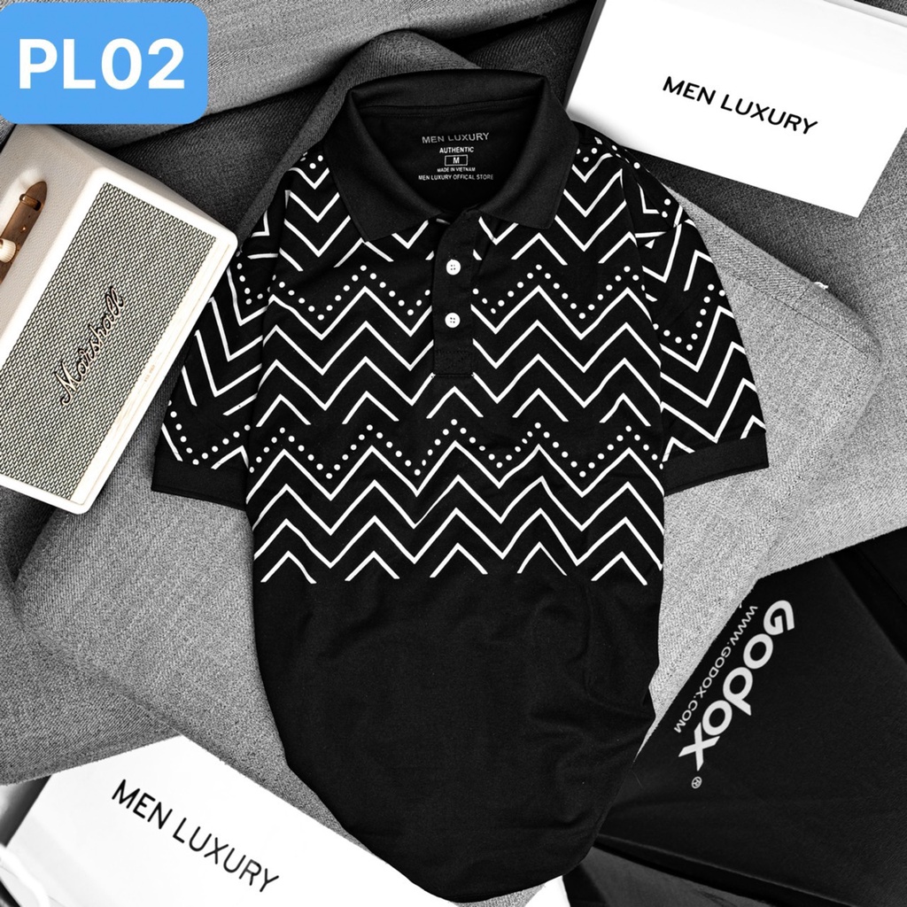 Áo thun Polo nam cổ bẻ MEN LUXURY vải cá sấu Cotton xuất xịn, chuẩn form,sang trọng-lịch lãm PL01- PL02