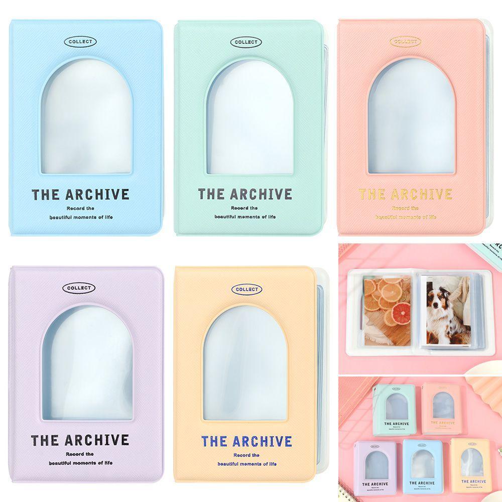 RAINBOW Cuốn Album Đựng Thẻ Tên Mini 3 Inch Thiết Kế Rỗng Tiện Lợi Dễ Sử Dụng
