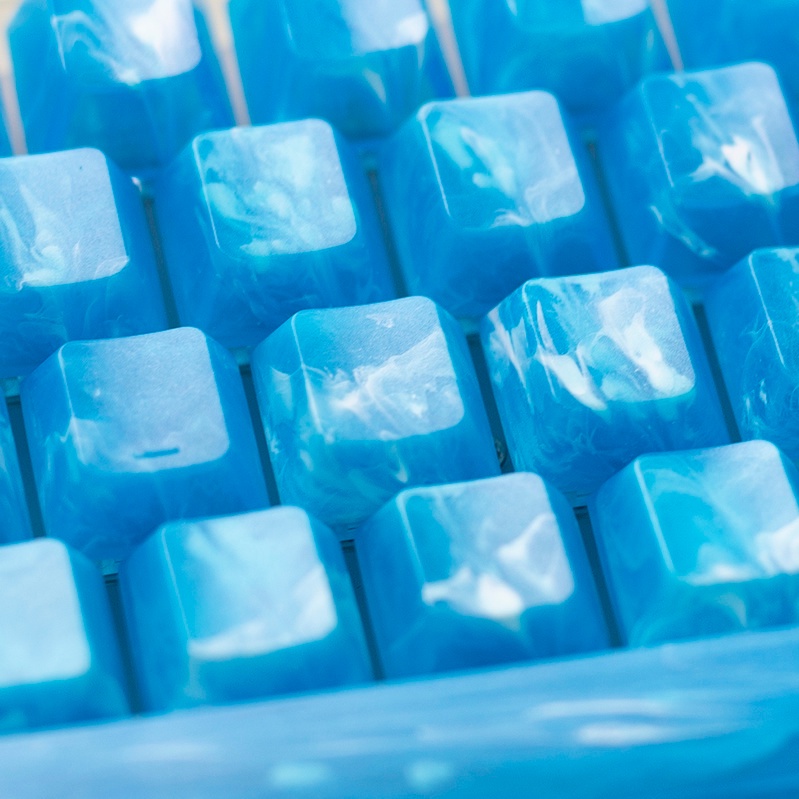 Glacier trong suốt Keycaps Cherry Profile Vật liệu PC không có ký tự Bàn phím cơ học Keycap