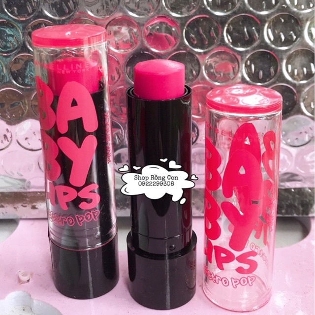 Son dưỡng môi có màu BABY LIPS ELECTRO POP ( Hồng )  Xuất xứ: Úc