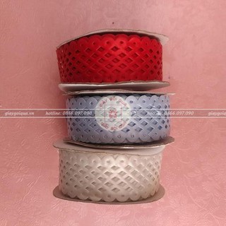 3m dây ruy băng châu Âu 3,5cm họa tiết đẹp – RB09