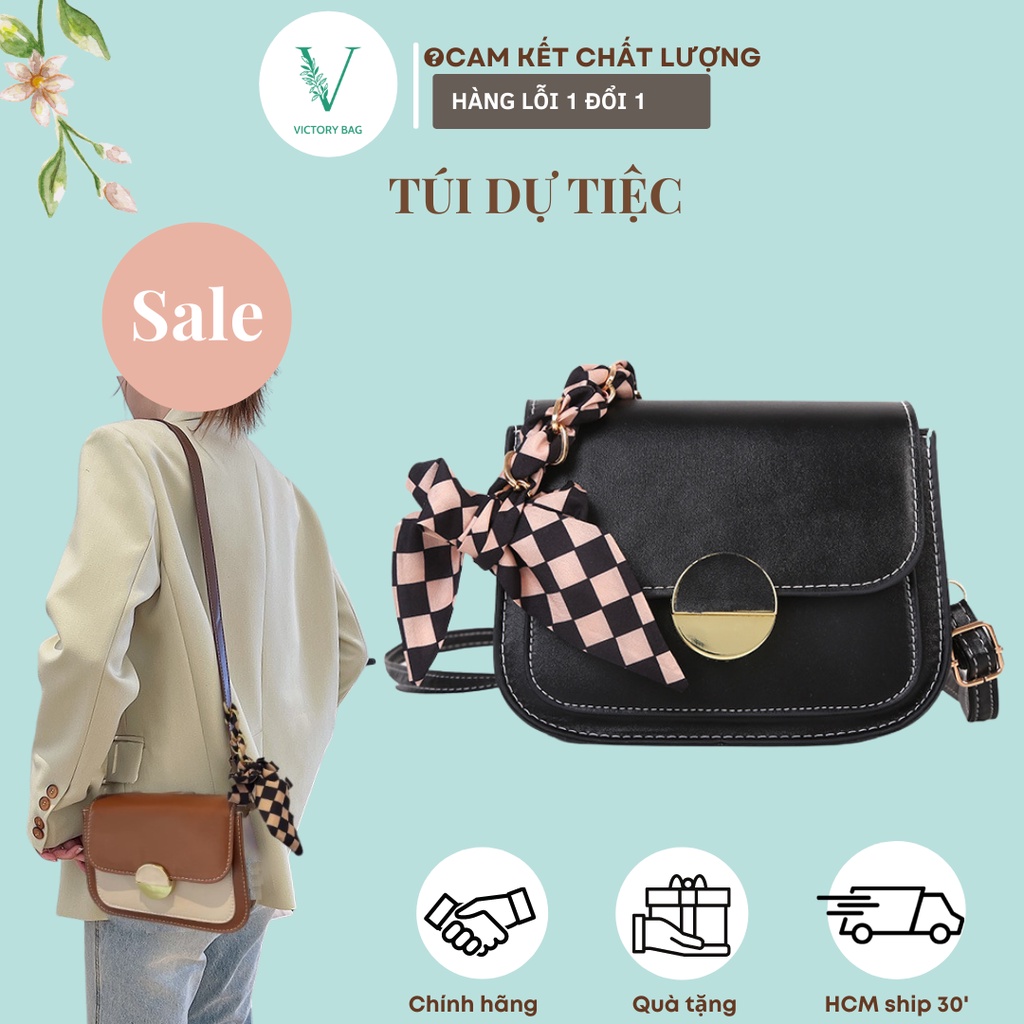 Túi Đeo Chéo Nữ HotTrend Kèm Nơ Đi Chơi Đi học siêu Đẹp Chất Da Bóng Cao Cấp SKU : 339 - Victory
