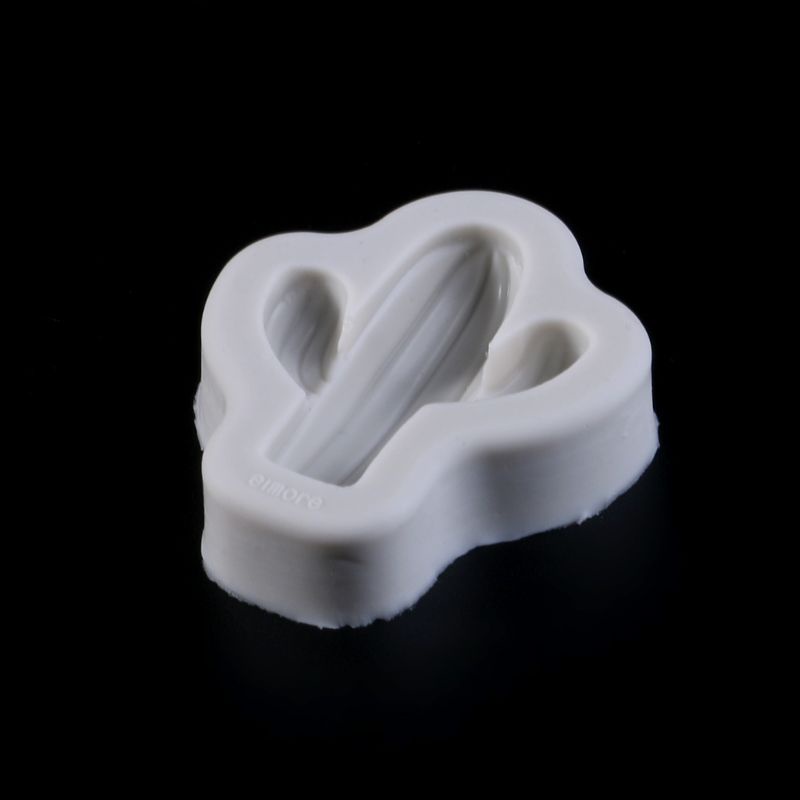 Khuôn silicon tạo hình làm bánh kẹo hình xương rồng DIY đáng yêu