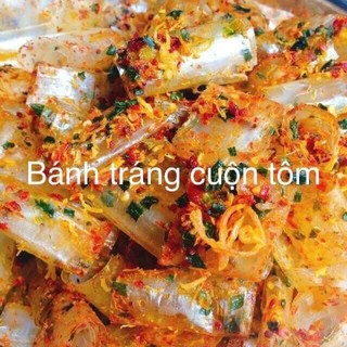 ( htt01)  Bánh Tráng Ống Cuộn Sate Tôm