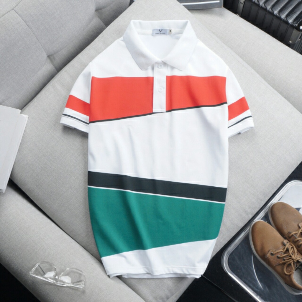 Áo Polo, áo thun nam cao cấp cổ bẻ phối UP SIZE XXXL 95kg  form ôm dáng chuẩn đẹp chất thun lạnh cotton thoáng mát