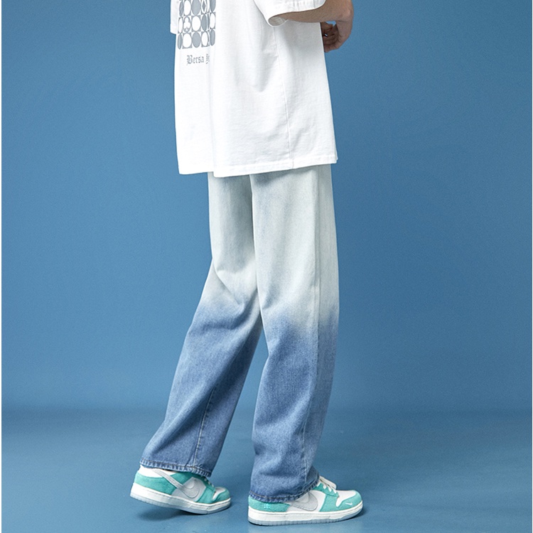 Quần Jeans Nam Nữ Unisex Mùa Hè Ống Suông Màu Omber Thời Trang Zenkonu QUAN NAM 117