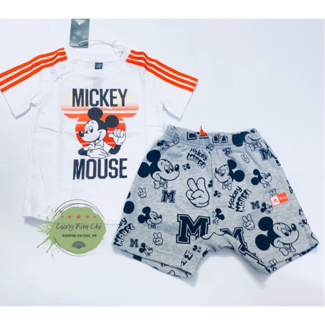 Set mickey a didas AUTH Nhật cho bé