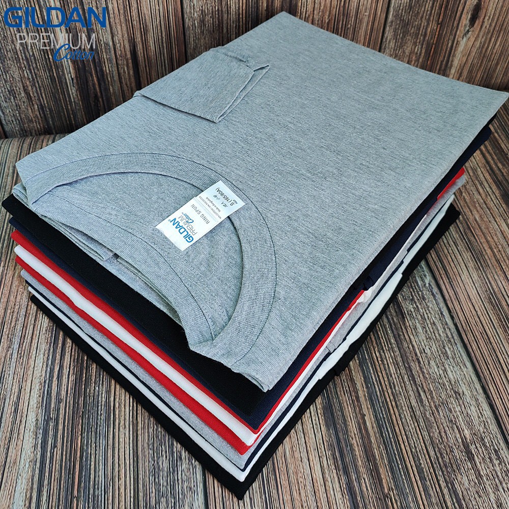 Áo thun nam dài tay nhập khẩu Gildan Premium