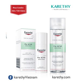 COMBO Eucerin Pro ACNE Solution Day Mat + Nước Tẩy Trang Da Mụn