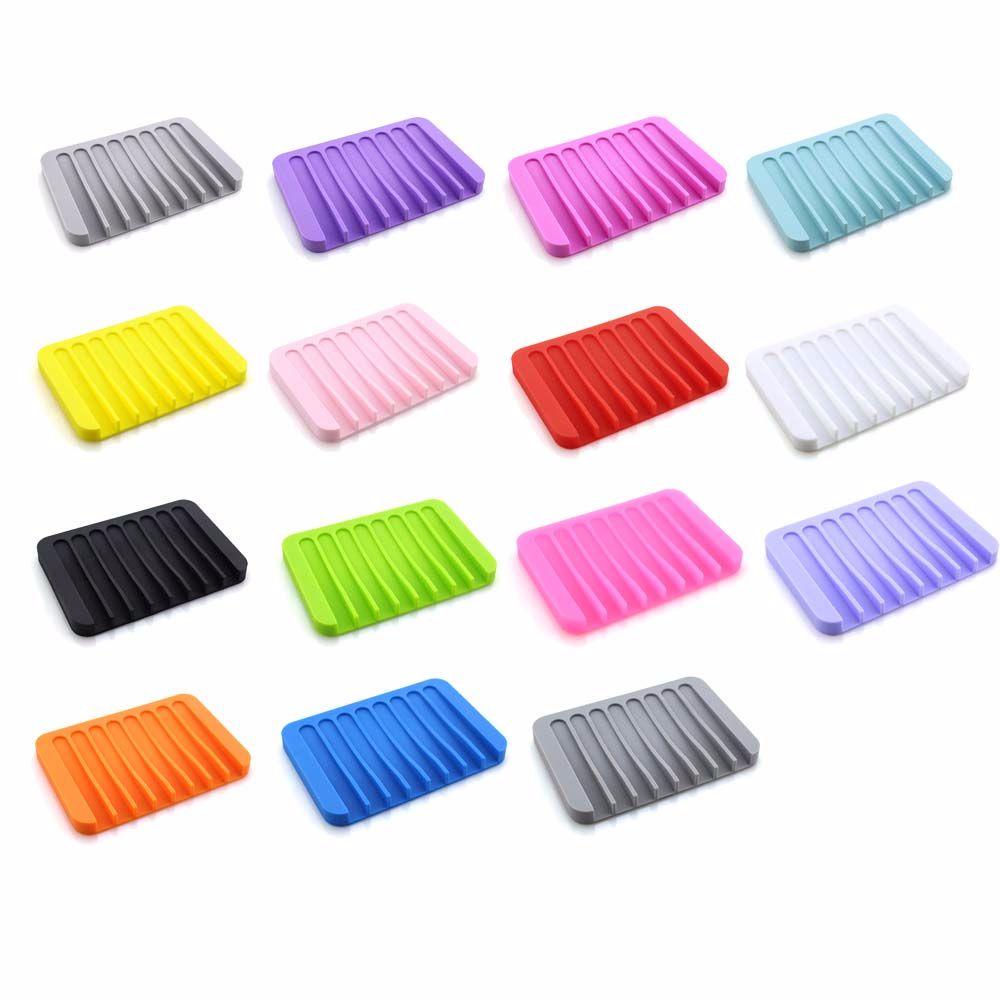 Khay Đựng Xà Phòng Bằng Silicone Bền Thoát Nước