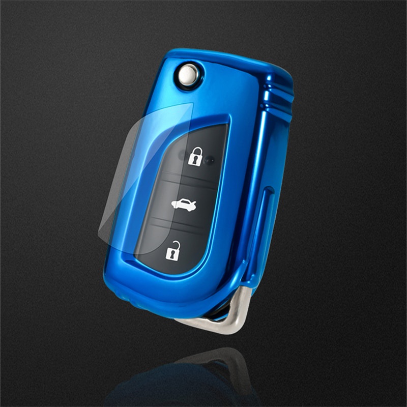 Vỏ bảo vệ chìa khóa điều khiển từ xa cho Toyota Auris Reiz Corolla Rav4 Avensis Yaris Aygo Verso Scion TC IM