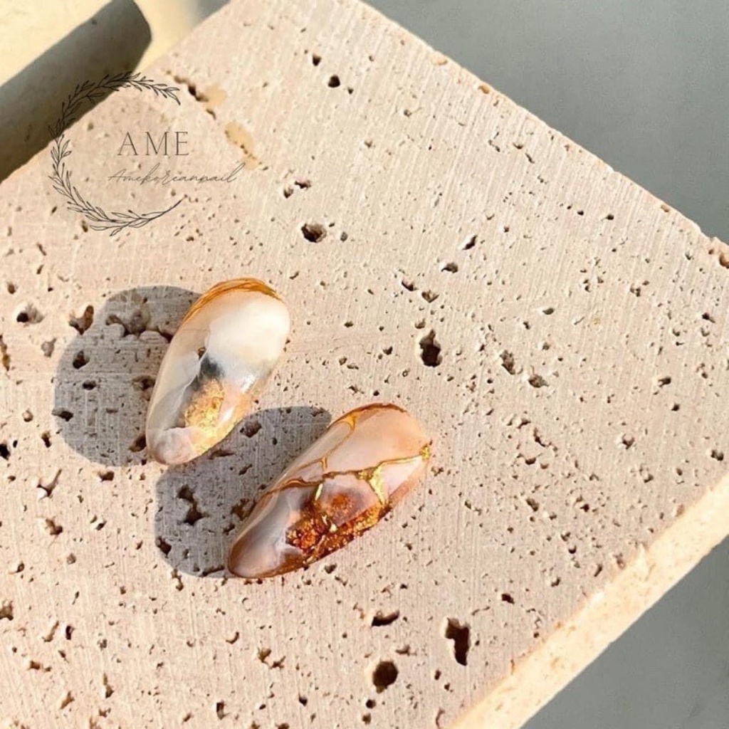 Miếng đá trưng bày mẫu nail chụp ảnh chuyên nghiệp