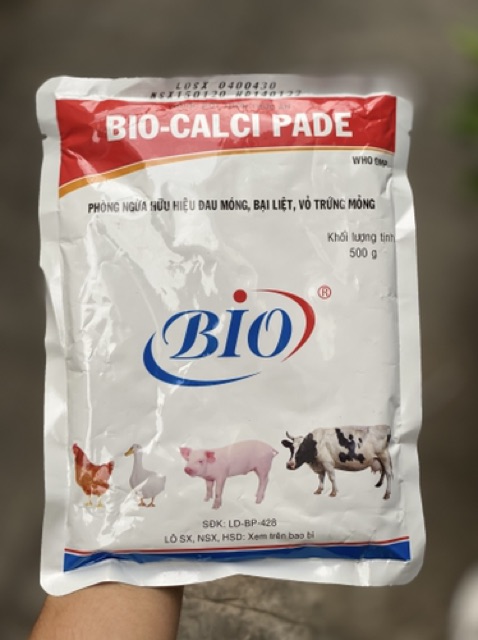 500G | BIO-CALCI PADE bổ sung canxi cho vật nuôi