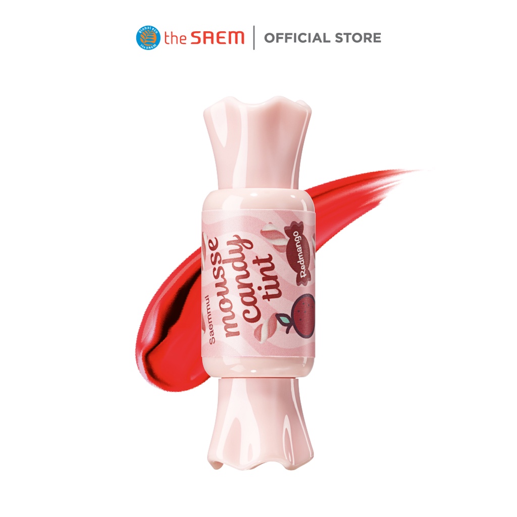 [Gift] Son Tint Viên Kẹo the SAEM Saemmul Mousse Candy Tint 01 Redmango Mousse (8g)