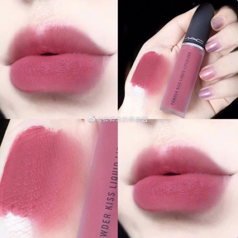 Son Mac chính hãng powder kiss lipstick giá rẻ chuẩn Auth có bill đầy đủ, son kem lì lâu trôi full size