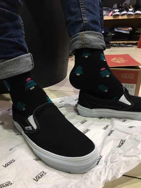 Giày Vans vault og slip on màu đen