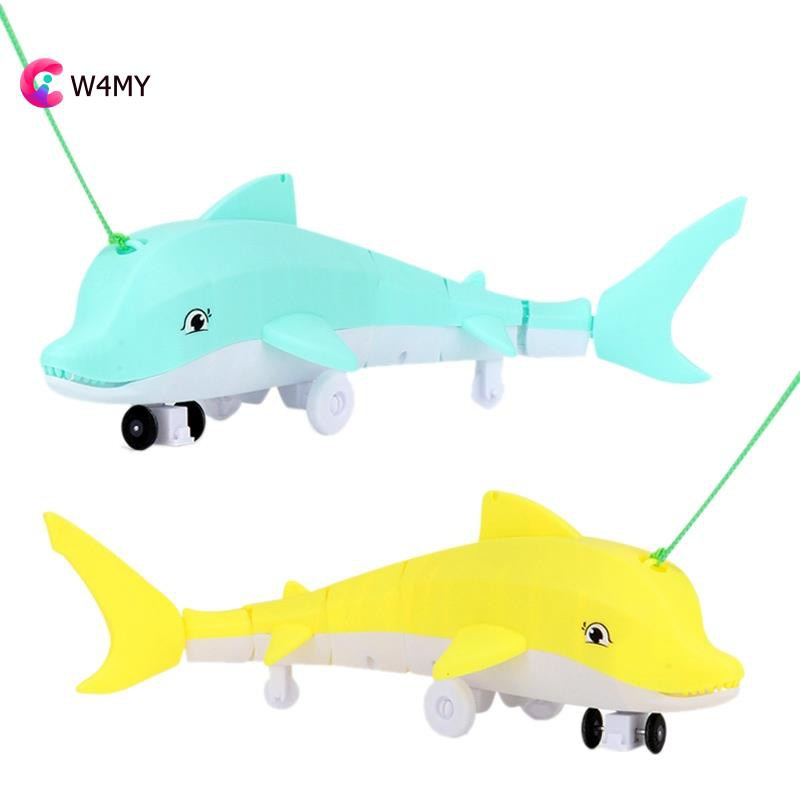 Electric Leash Dolphin Toy Light and Music Fun Children's Toy Blue