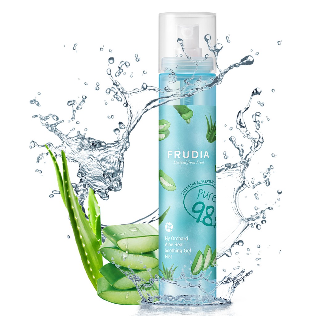 [Tặng 88k] Xịt Khoáng Cấp Ẩm Từ Nha Đam Frudia My Orchard Aloe Real Soothing Gel Mist 125ml