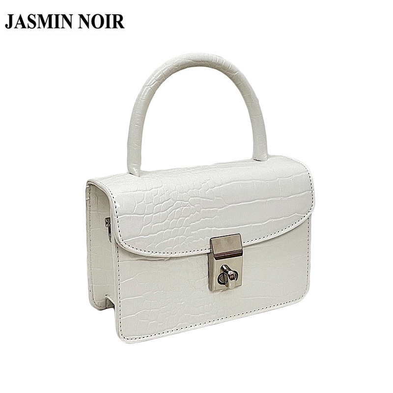 Túi xách jasmin Noir da PU đeo vai dây xích cá tính cho nữ