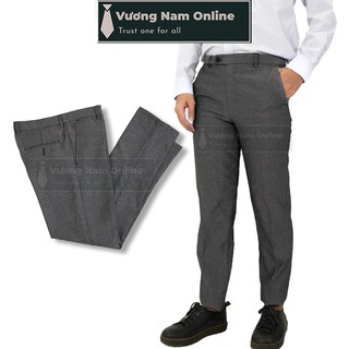 Quần tây nam công sở trung niên đẹp vải không phai, Quần âu nam đen ống đứng VN30G